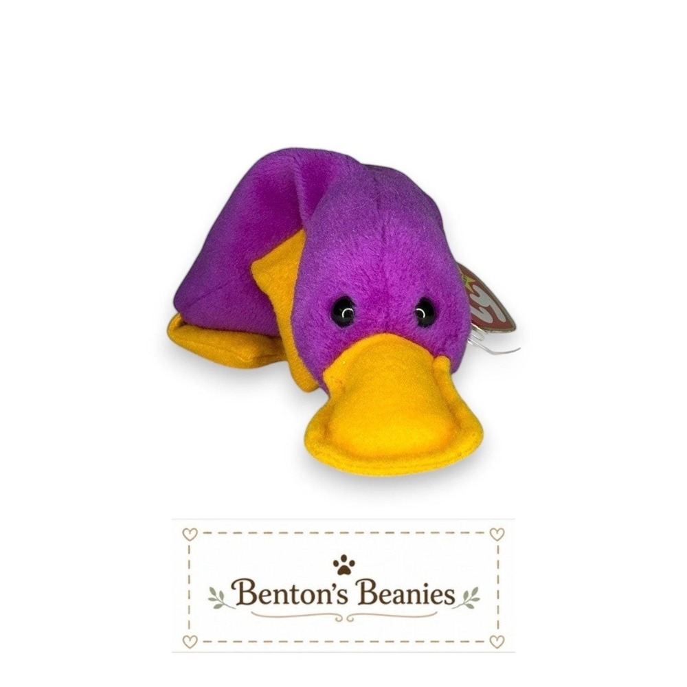 Patti the Platypus Ty Beanie Baby | Curious Creek Explorer 💦 | Mint Heart Tag ⭐ - Picture 4 of 6